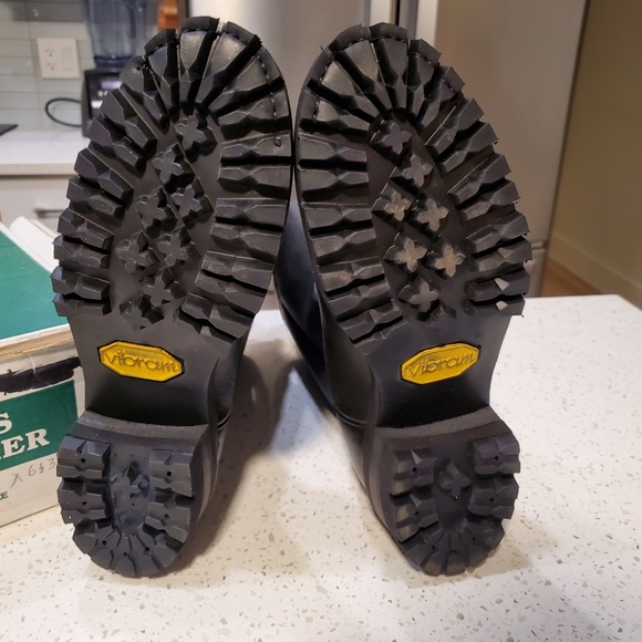 Canada West Boots Size 6.5 3 E BLACK Handcrafted Cowboy & Western Boots Saftey - Picture 4 of 6